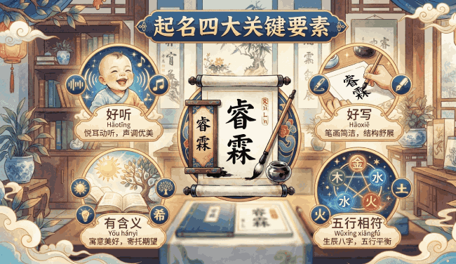 一个好名字的四个维度：音、形、义、理，缺一不可