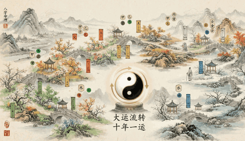 八字里的大运和流年怎么算？看懂“十年一运”的规律